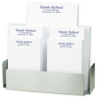 Proper Notepad Set in Stainless Steel Holder