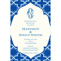 Dignified Blue Invitations