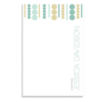 Teal Luxe Circles Notepads