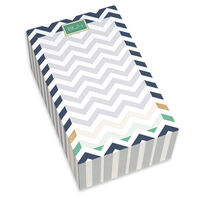 Blue and Green Chevron Chunky Notepads