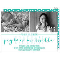 Now and Then Graduation Photo Invitations