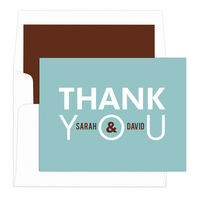 Slate You & Me Thank You Note Cards