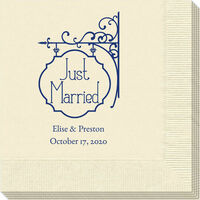 Just Married Iron Guild Napkins