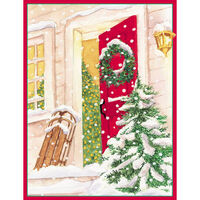 Snowy Porch Holiday Cards