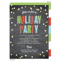 Colorful Party Confetti Invitations