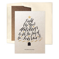 Calligraphy Tree Holiday Cards