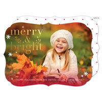 Red Merry and Bright Photo Cards