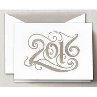 Engraved 2016 Flouirsh Holiday Cards