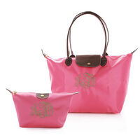 Pink Tote and Cosmetic Bag Set