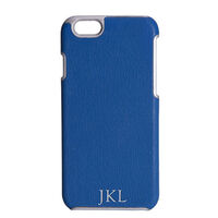 Blue Leather iPhone 6/6s Hard Case