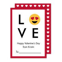 Emoji Love Valentine Exchange Cards