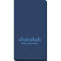 Big Word Chanukah Guest Towels