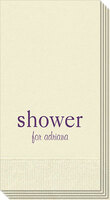 Big Word Shower Guest Towels