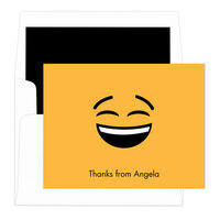 Yellow Happy Emoji Note Cards