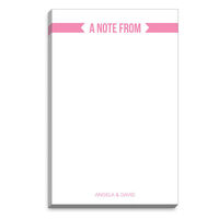 Pink Ribbon Banner Notepads