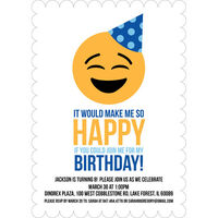 So Happy Emoji Birthday Invitations