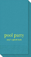 Big Word Pool Party Guest Towels