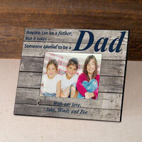 Navy Barnwood Father's Day Frame
