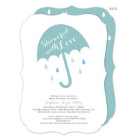 Lagoon Showered with Love Shower Invitations