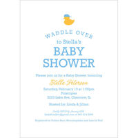 Waddle Over Baby Shower Invitations