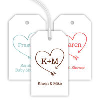 Arrow Heart Hanging Gift Tags