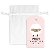 Little Lamb Hanging Gift Tags with Organza Bags