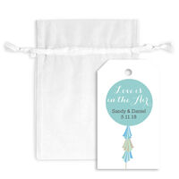 Tassled Balloon Hanging Gift Tags with Organza Bags