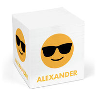 Emoji Sunglasses Sticky Memo Cube