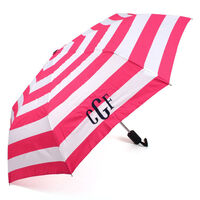 Strawberry Stripe Travel Umbrella