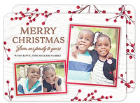Christmas Berry Snapshots Holiday Photo Cards