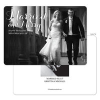 Married and Merry Holiday Photo Cards