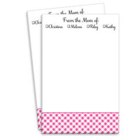 Pink Gingham Mommy Notepads