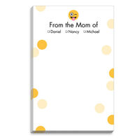 Silly Emoji Dots Mommy Notepads