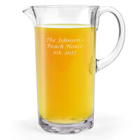 Personalized Tritan Acrylic Pitcher - TEXT ONLY