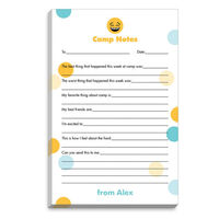 Laughing Emoji Dots Fill In Camp Notepads