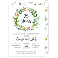 White Bud Wreath Invitations