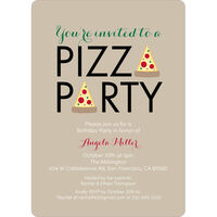Pizza Party Invitations