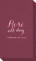 Script Rosé All Day Linen Like Guest Towels
