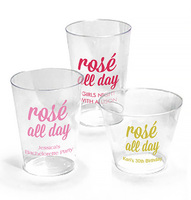 Rosé All Day Clear Hard Plastic Cups