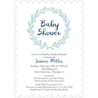 Baby Shower Wreath Invitations