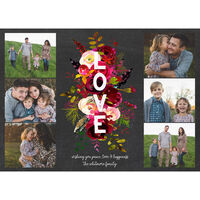 Boho Chalkboard Holiday Photo Cards