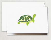 Brushstroke Turtle Boxed Folded Note Cards