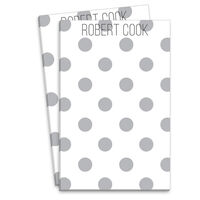 Grey Polka Dot Notepad