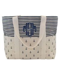 Personalized Navy Anchor Carry All Tote