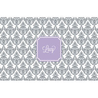 Grey Damask Placemats