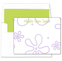 Lavender Flower Flat Note Cards
