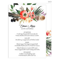 Fall Feathers Menus