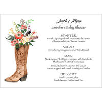Western Boot Menus