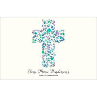 Blue Cross of Buds Placemats