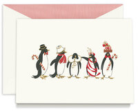 Holiday Penguins Folded Holiday Cards